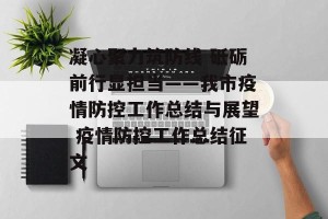 凝心聚力筑防线 砥砺前行显担当——我市疫情防控工作总结与展望 疫情防控工作总结征文